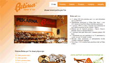 Desktop Screenshot of betina.cz