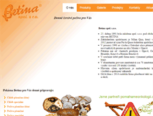 Tablet Screenshot of betina.cz